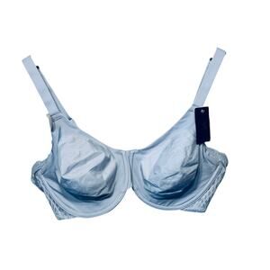Wacoal Bra Periwinkle Underwire Ultimate Side Smoother Lace Trim 38DD NWT $74